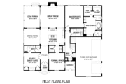 European Style House Plan - 4 Beds 5 Baths 3798 Sq/Ft Plan #413-800 