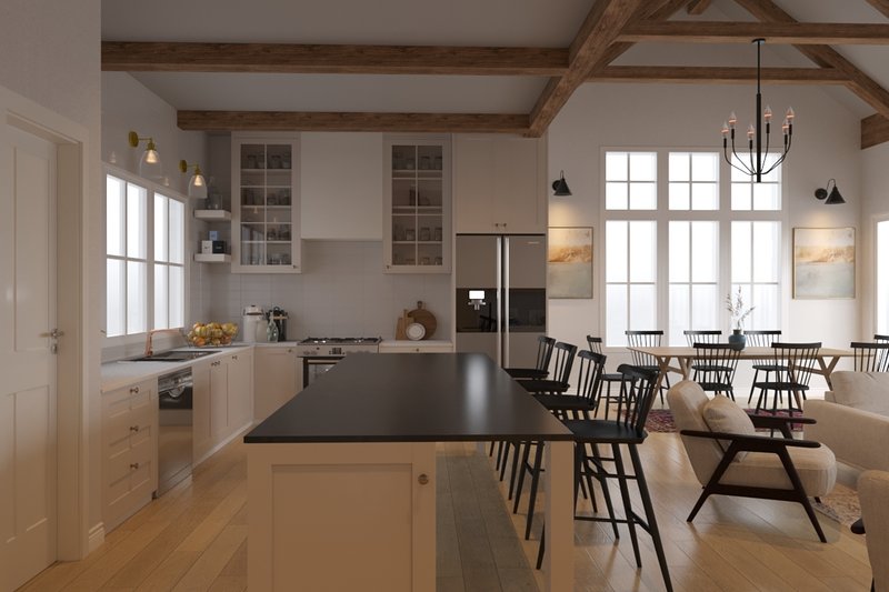 Home Plan - Interior - Kitchen 1 for Farmhouse House Plan #23-2768 - 4 bed, 3 bath