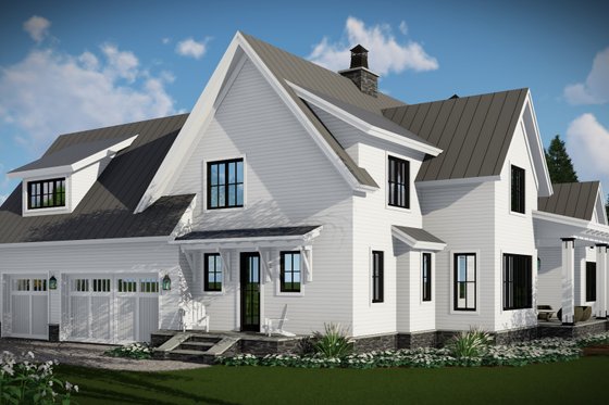 Exterior - Other Elevation 1 for Farmhouse House Plan #51-1130 - 4 bed, 3.5 bath