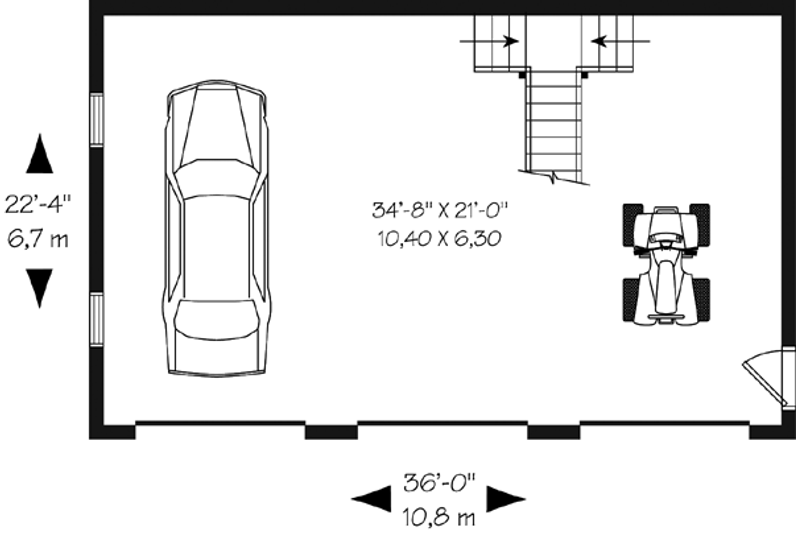Dream House Plan - Floor Plan - Main Floor for Traditional House Plan #23-440, 0 bath