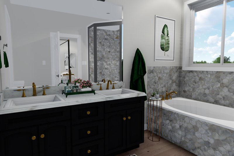 Dream House Plan - Interior - Master Bathroom for Ranch House Plan #1060-40 - 2 bed, 2 bath