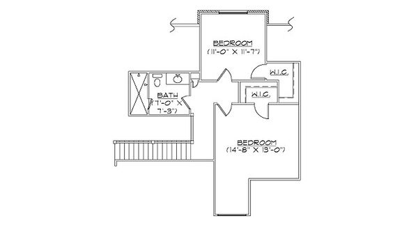 Dream House Plan - European Floor Plan - Upper Floor Plan #5-410