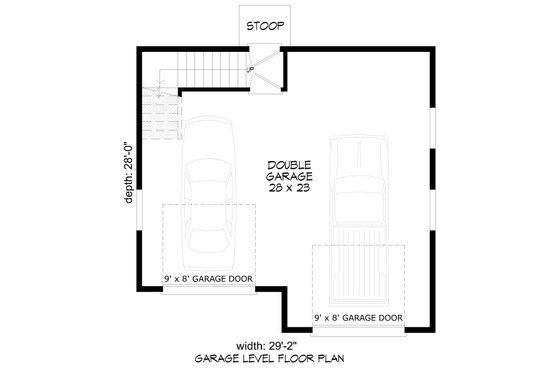Floor Plan - Main Floor for Southern House Plan #932-1192, 0 bath