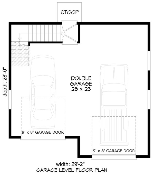 Southern Floor Plan - Main Floor Plan #932-1192