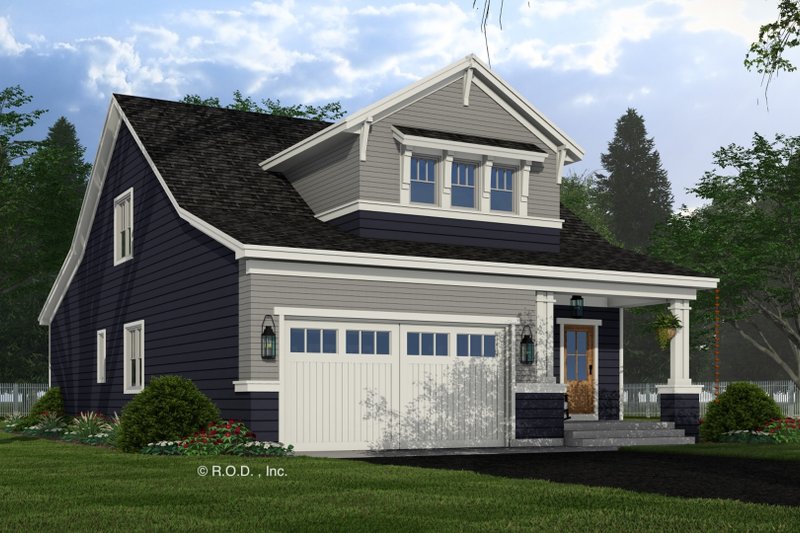 Architectural House Design - Exterior - Front Elevation 4 for Bungalow House Plan #51-1296 - 4 bed, 4 bath