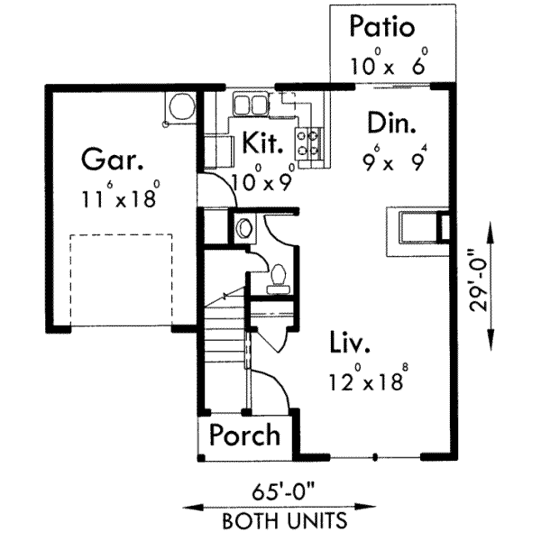 Traditional Floor Plan - Main Floor Plan #303-403