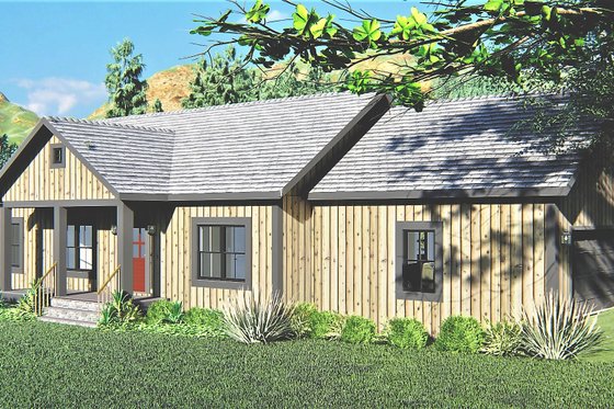 Exterior - Other Elevation 1 for Ranch House Plan #44-239 - 3 bed, 2 bath
