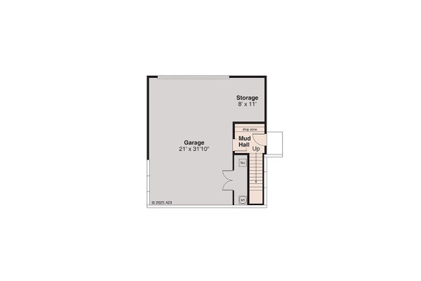 House Blueprint - Modern Floor Plan - Lower Floor Plan #124-1426