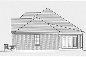 Exterior - Other Elevation 1 for European House Plan #46-509 - 3 bed, 2 bath