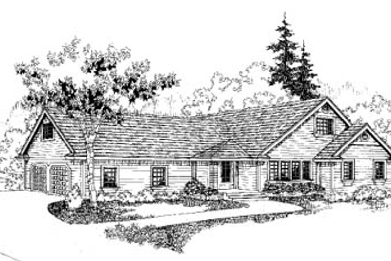 Architectural House Design - Traditional Exterior - Front Elevation Plan #60-168