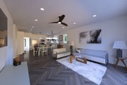 Contemporary Style House Plan - 3 Beds 2 Baths 1495 Sq/Ft Plan #126-279 