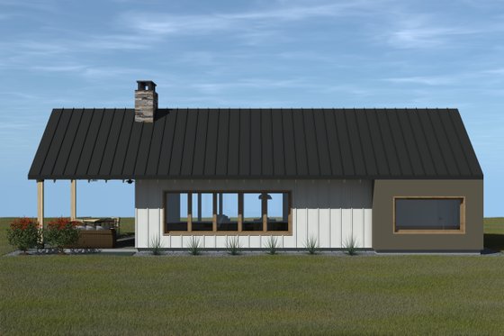 Exterior - Other Elevation for Cottage House Plan #933-17 - 2 bed, 2 bath