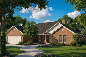 Traditional Exterior - Front Elevation Plan #17-158