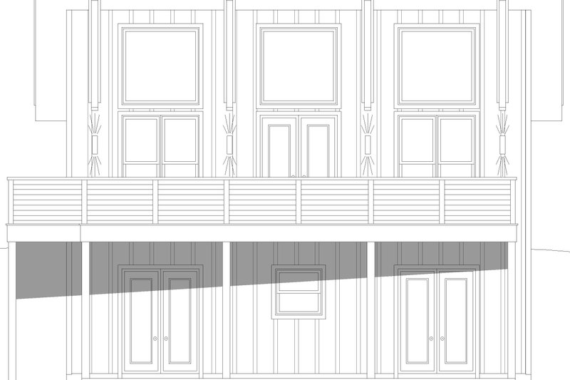 House Design - Exterior - Front Elevation 3 for Contemporary House Plan #932-1021 - 3 bed, 2 bath