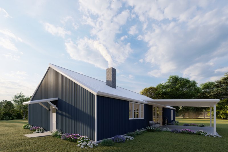 Dream House Plan - Exterior - Other Elevation 8 for Barndominium House Plan #1107-39 - 4 bed, 3 bath