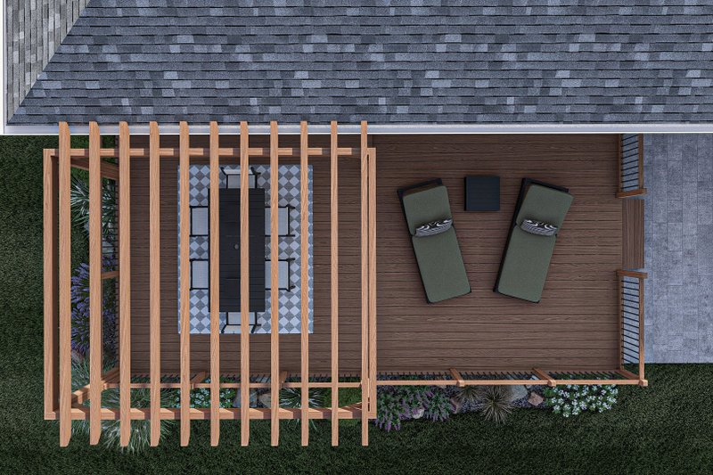 Home Plan - Exterior - Other Elevation 2 for Traditional House Plan #455-480, 0 bath
