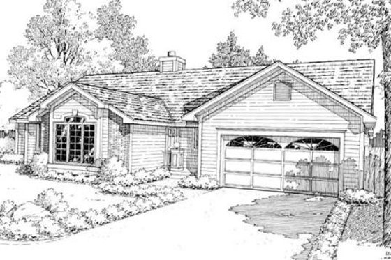 Exterior - Front Elevation for Traditional House Plan #312-795 - 3 bed, 2.5 bath