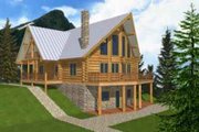 Log Style House Plan - 2 Beds 2 Baths 2263 Sq/Ft Plan #117-103 