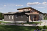 Modern Style House Plan - 2 Beds 1 Baths 960 Sq/Ft Plan #1106-176 Exterior 