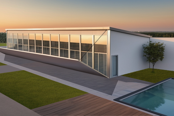 Exterior - Front Elevation 4 for Modern House Plan #542-11 - 3 bed, 3.5 bath