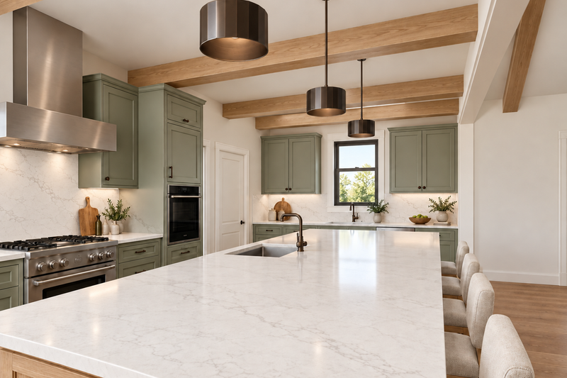 House Blueprint - Interior - Kitchen for Farmhouse House Plan #923-520 - 4 bed, 3 bath