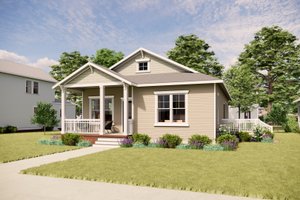 Home Plan - Exterior - Front Elevation for Craftsman House Plan #936-25 - 3 bed, 2 bath