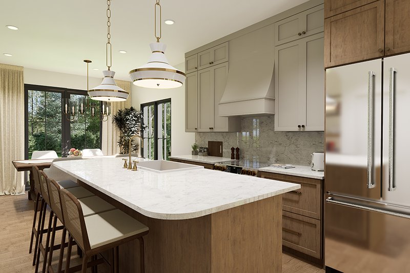 Home Plan - Interior - Kitchen 2 for Craftsman House Plan #23-2862 - 3 bed, 2 bath