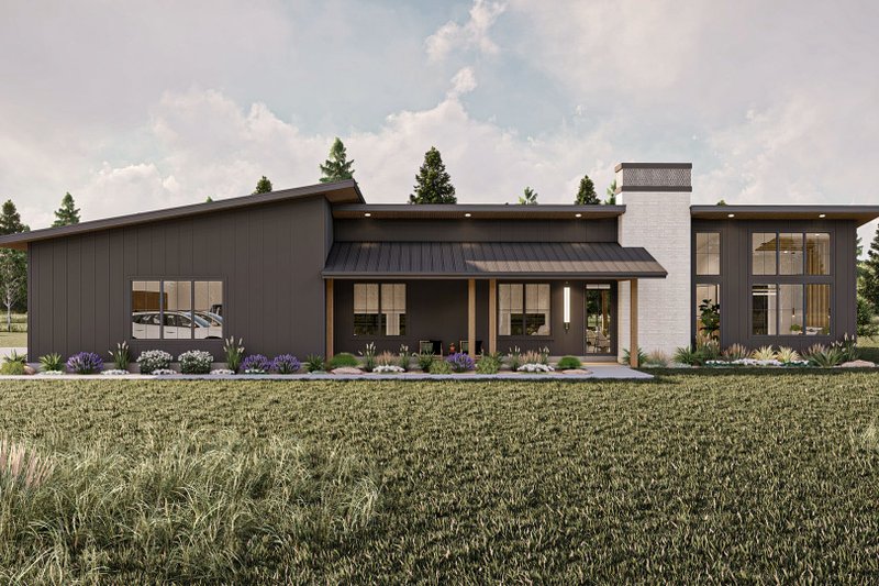 Dream House Plan - Exterior - Other Elevation for Barndominium House Plan #455-293 - 3 bed, 2.5 bath