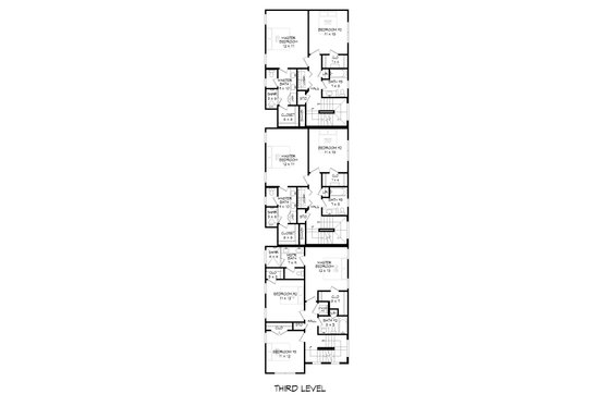 Floor Plan - Upper Floor 1 for Modern House Plan #932-642 - 10 bed, 9 bath