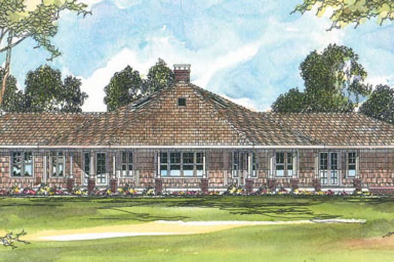 Architectural House Design - Farmhouse Exterior - Front Elevation Plan #124-195