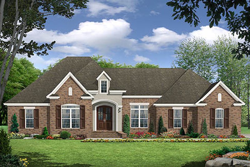 House Plan Design - European Exterior - Front Elevation Plan #21-298