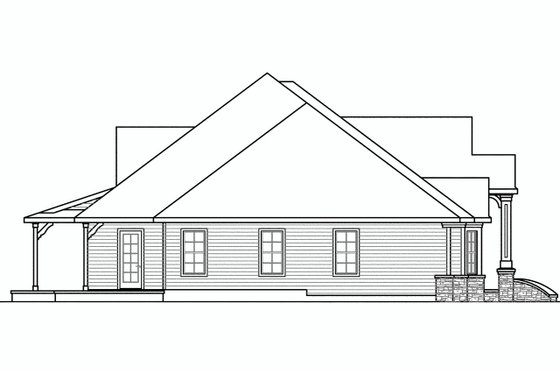 Exterior - Other Elevation for European House Plan #124-600 - 4 bed, 4.5 bath