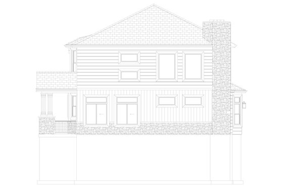 Exterior - Other Elevation 3 for Craftsman House Plan #1060-53 - 3 bed, 2.5 bath