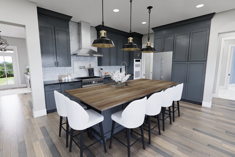 House Blueprint - Interior - Kitchen for Ranch House Plan #51-1326 - 3 bed, 2.5 bath
