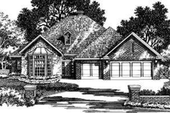 Exterior - Front Elevation for Traditional House Plan #310-158 - 4 bed, 2.5 bath