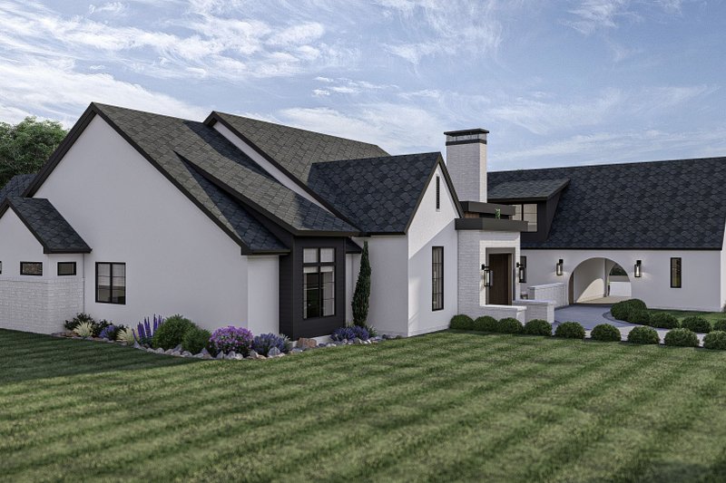 Home Plan - Exterior - Other Elevation 1 for Modern House Plan #455-513 - 5 bed, 3.5 bath