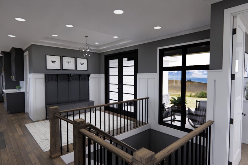 House Blueprint - Interior - Entry for Farmhouse House Plan #51-1225 - 2 bed, 2 bath