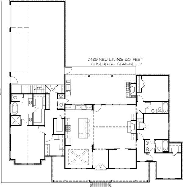 House Plan Design - Basement Stair Location
