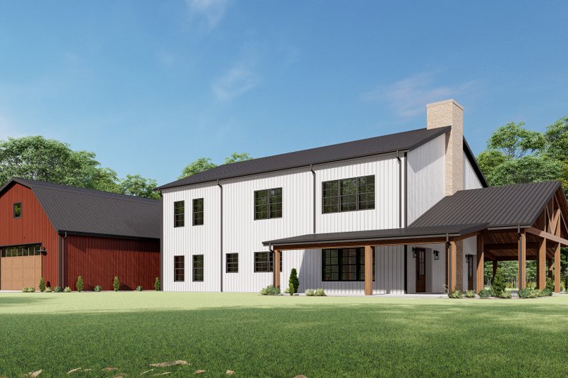 Architectural House Design - Exterior - Other Elevation 9 for Barndominium House Plan #1092-52 - 4 bed, 3 bath