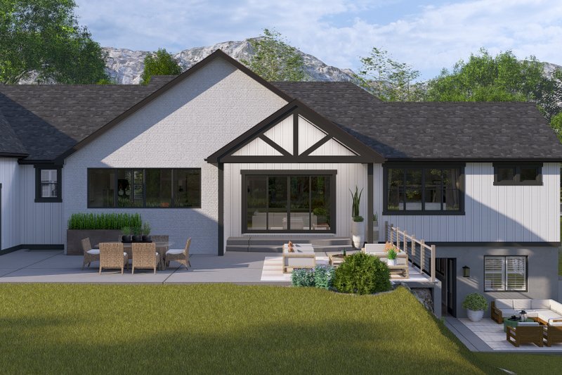 Dream House Plan - Exterior - Rear Elevation 4 for Farmhouse House Plan #1060-426 - 2 bed, 3.5 bath