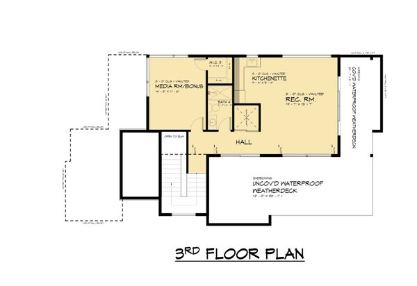 Contemporary Floor Plan - Other Floor Plan #1066-261