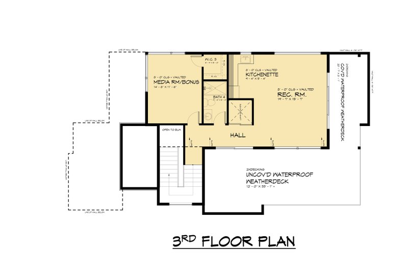 House Design - Floor Plan - Other Floor for Contemporary House Plan #1066-261 - 5 bed, 5.5 bath