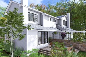 Exterior - Other Elevation 2 for Colonial House Plan #120-288 - 6 bed, 6 bath
