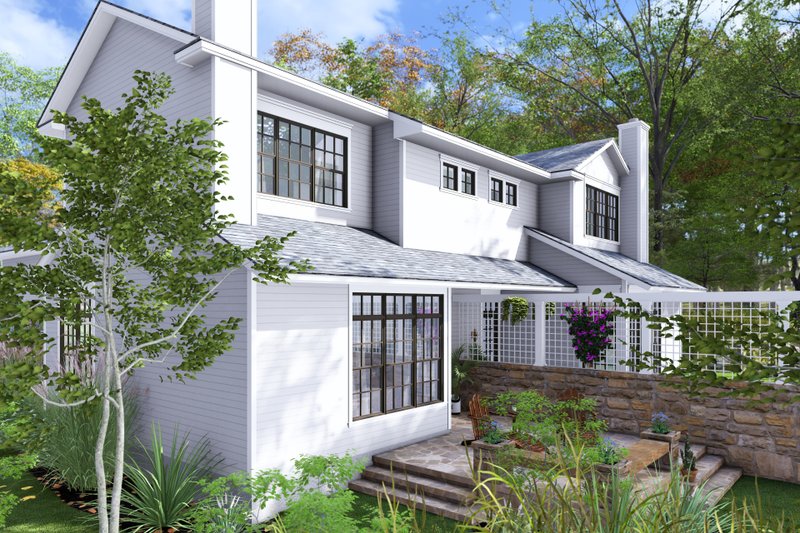 Dream House Plan - Exterior - Other Elevation 2 for Colonial House Plan #120-288 - 6 bed, 6 bath