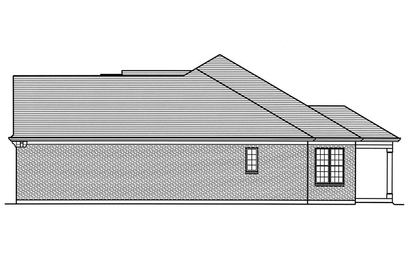 Dream House Plan - Right Side Elevation