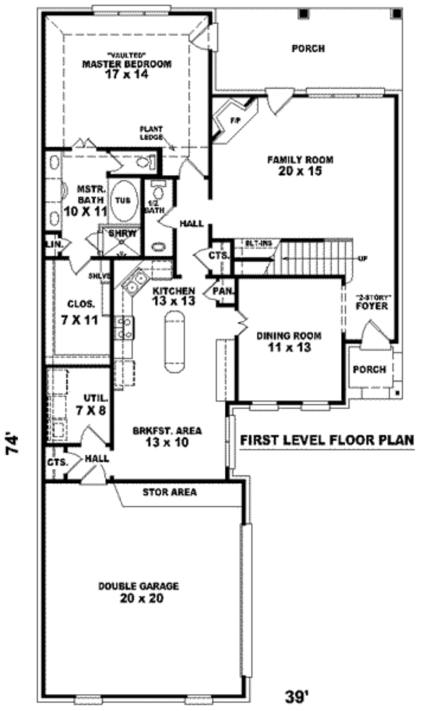 European Floor Plan - Main Floor Plan #81-786