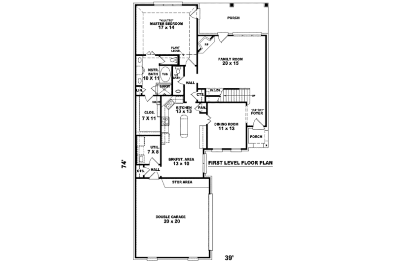 European Style House Plan - 3 Beds 2.5 Baths 2395 Sq/Ft Plan #81-786 ...