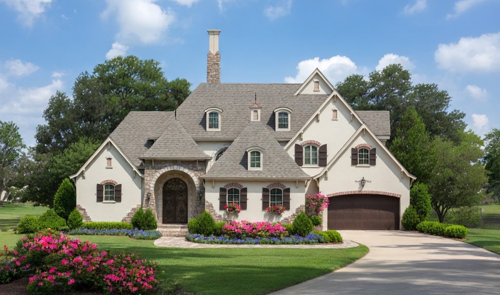 Exterior - Front Elevation 2 for European House Plan #20-2175 - 4 bed, 5 bath