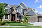 European Style House Plan - 4 Beds 3.5 Baths 3669 Sq/Ft Plan #320-499 