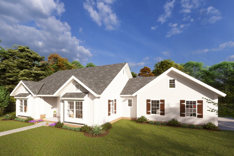 House Blueprint - Exterior - Other Elevation for Cottage House Plan #513-2190 - 3 bed, 2 bath